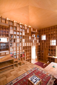 Illustration for article titled A House Made from Bookshelves Is So Much Better Than a House Made from E-Books